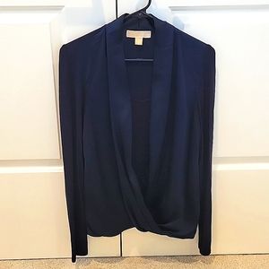 Michael Kors Navy Blue Top EUC Size Small